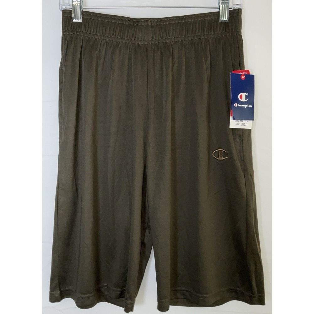 NWT Men's Champion Athletics Regular Fit Sweat Shorts Olive Green Medium 28x10.5